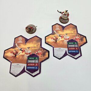 Heroscape 2004 Izumi Samurai Lot of 2 Figures and 2 Cards Rise of the Valkyrie